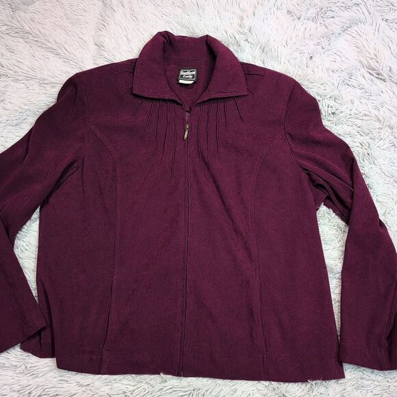 Southern Lady Jackets & Blazers - Vintage Southern Lady Jacket Womens 20 Zip Up Lightweight Coat Pockets‎ Soft